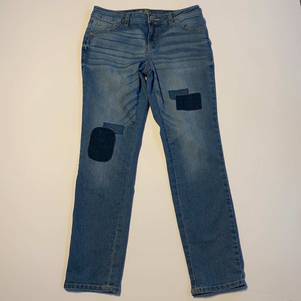 Justice Girls Patched Jeans